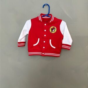 Kids Red and White Varsity Jacket